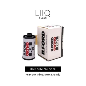 Phim Ilford Ortho Plus ISO 80, Đen Trắng B&W, 135/35mm x 36 Kiểu, Out Date Nhẹ Cho Máy Chụp Ảnh Film - LIIQ Flash — ảnh 1