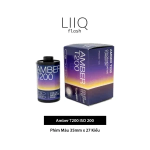 Phim Amber T200 ISO 200, Màu Color, 135/35mm x 27 Kiểu, Out Date Nhẹ Cho Máy Chụp Ảnh Film - LIIQ Flash — ảnh 1