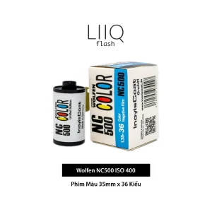 Phim Wolfen NC500 ISO 400, Màu Color, 135/35mm x 36 Kiểu, Out Date Nhẹ Cho Máy Chụp Ảnh Film - LIIQ Flash — ảnh 1