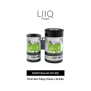 Phim KONO! Monolit ISO 400, Đen Trắng B&W, 135/35mm x 36 Kiểu, In Date Cho Máy Chụp Ảnh Film - LIIQ Flash — ảnh 1