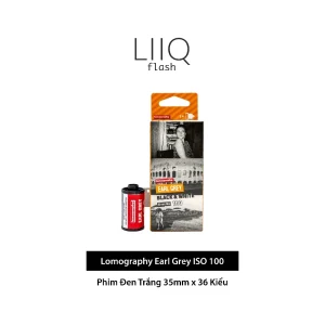 Phim Lomography Earl Grey ISO 100, Đen Trắng B&W, 135/35mm x 36 Kiểu, Out Date Nhẹ Cho Máy Chụp Ảnh Film - LIIQ Flash — ảnh 1
