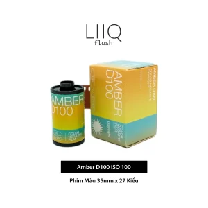 Phim Amber D100 ISO 100, Màu Color, 135/35mm x 27 Kiểu, Out Date Nhẹ Cho Máy Chụp Ảnh Film - LIIQ Flash — ảnh 1
