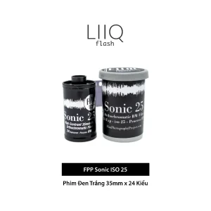 Phim FPP Sonic ISO 25, Đen Trắng B&W, 135/35mm x 24 Kiểu, In Date Cho Máy Chụp Ảnh Film - LIIQ Flash — ảnh 1