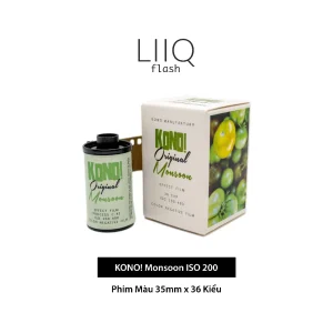 Phim KONO! Monsoon ISO 200, Màu Color, 135/35mm x 36 Kiểu, Out Date Nhẹ Cho Máy Chụp Ảnh Film - LIIQ Flash — ảnh 1