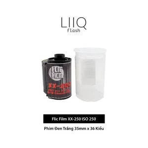 Phim Flic Film XX-250 ISO 250, Đen Trắng B&W, 135/35mm x 36 Kiểu, In Date Cho Máy Chụp Ảnh Film - LIIQ Flash — ảnh 1